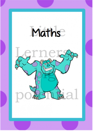 Monsters Inc. binder covers
